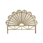 ête de lit en rotin palmier