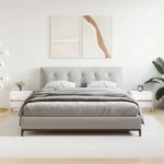 Table de nuit white 2 tiroirs mélamine (2)