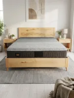 Lit coffre scandinave en hêtre