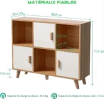 Meuble rangement Buffet Scandinave