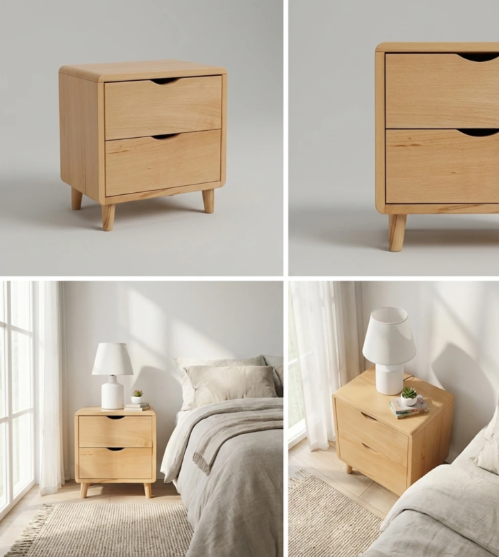 Table de chevet scandinave