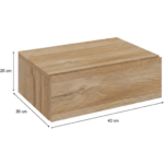 Table de nuit suspendue