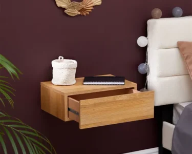 Table de nuit suspendue